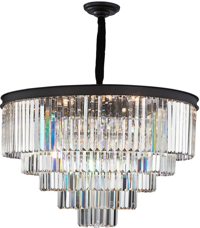 Michael Amini® Allure Black 21-Light Round LED Chandelier-0