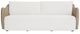 Uttermost® Sunset Oatmeal/Oyster White Fabric/Wicker Outdoor Sofa-5