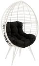 ACME Furniture Galzed Black/White Metal/Wicker Outdoor Patio Lounge Chair -0