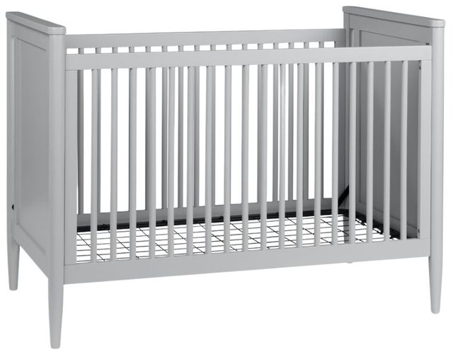 Westwood Design Modern Nursery Light Gray 3-in-1 Convertible Crib-0