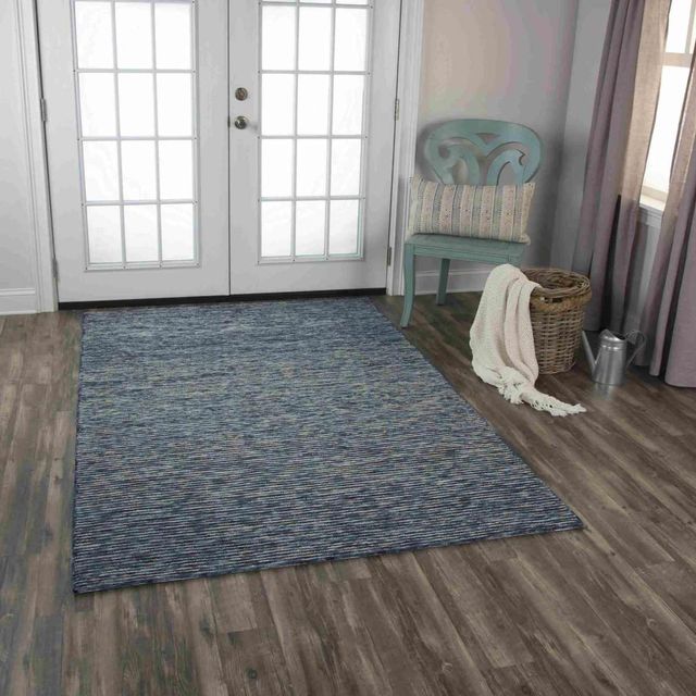 Rizzy Home Berkshire Blue 5'x8' Rectangular Rug-3