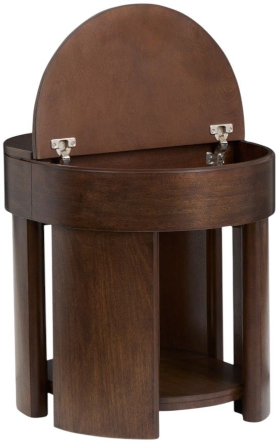 Magnussen Home® Holloway Toasted Almond Oval End Table-1