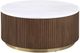 Coaster® Jason White Marble Top Coffee Table with Honey Brown Base-0