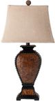 Crestview Collection Tooled Leather Brown Table Lamp-2