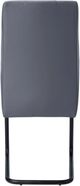 Monarch Specialties Inc. 2-Piece Grey Side Chair Set with Black U-Shaped Bases-4