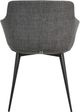 Moe's Home Collection Ronda 2-Piece Dark Grey Dining Arm Chair Set-3