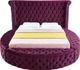 Meridian Furniture Luxus Purple King Bed-1