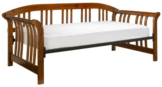 HH2 Home Dorchester Walnut Twin Daybed with Suspension Deck