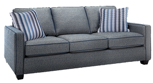 Canapé 2855 de 79 po bleu marine de Decor-Rest® Furniture LTD