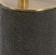 Uttermost® Kaufman Crystal Top Accent Table with Antique Brass/Black Base-5