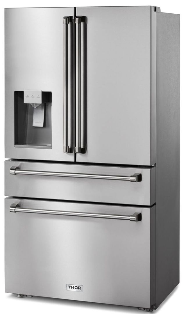 Thor Kitchen® Professional 36 in. 22.0 Cu. Ft. Fingerprint Resistant Stainless Steel Counter Depth French Door Refrigerator-2