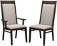 Handstone Steel City Padded Back Arm Chair in Fabric-1