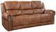 Corinthian Furniture Cordoba Cognac Power Headrest Reclining Sofa-0