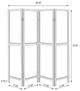 Coaster® Mattison 4-Panel Natural Room Divider Folding Shoji Screen-3