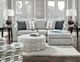 Fusion Furniture Popstitch Pebble Gray Chaise Sofa-3