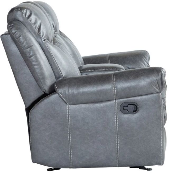 Hughes Furniture® 8692 Propaganda Graphite Manual Reclining Loveseat-2