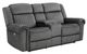Homelegance® Brennen Charcoal Power Double Reclining Loveseat-0