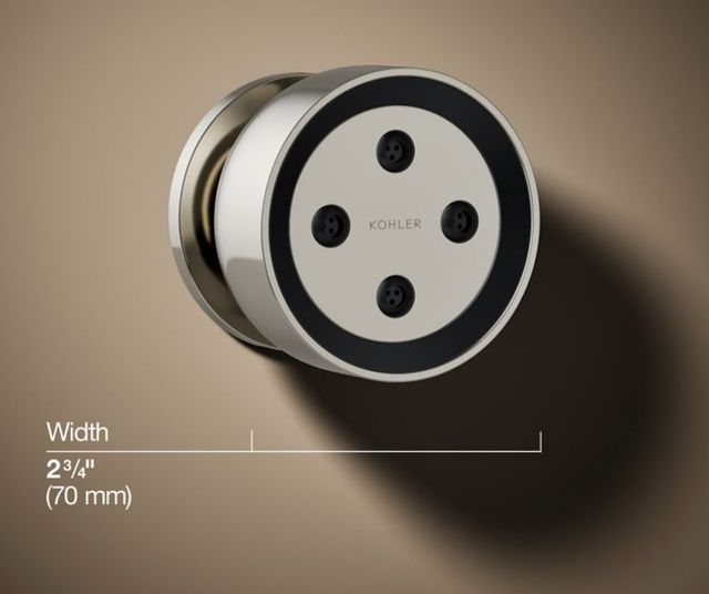 KOHLER® Statement® Vibrant Polished Nickel 1.75 GPM Round Single-Function Body Spray-2