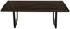 International Furniture Direct Raramuri Stained Dark 47" Cocktail Table with Black Base-3