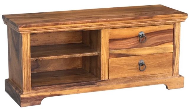 Jaipur Furniture Ganga Brown Small Plazma TV Unit-0