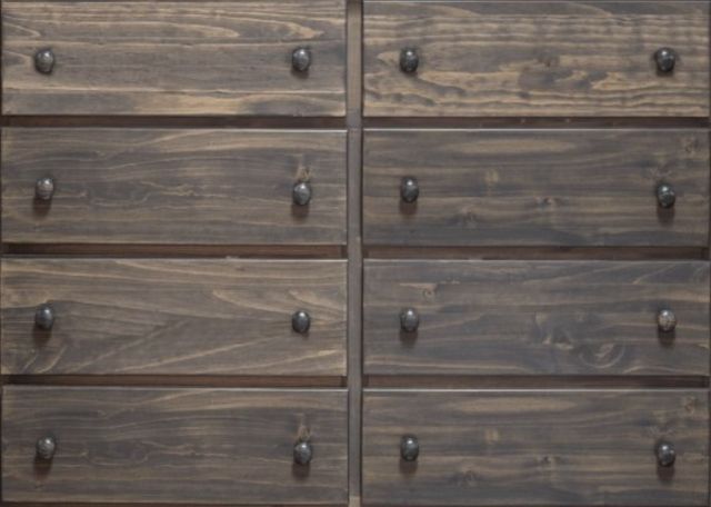 Mako Wood Furniture Polo Brown 8-Drawer Dresser-1