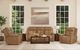 Flexsteel® Ranger Oakridge Brown Leather Power Reclining Loveseat with Console-2
