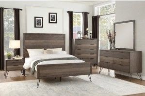 Mazin Furniture Urbanite Gray Eastern King Bed-2