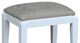 John Thomas Furniture® Home Accents Gray/White Upholstered Vanity Bench-1