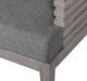 Armen Living Vivid Light Gray Olefin/Wooden Outdoor Dining Chair-5