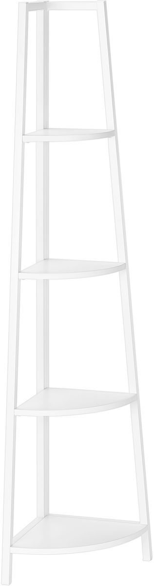 Monarch Specialties Inc. White Corner Bookcase-2