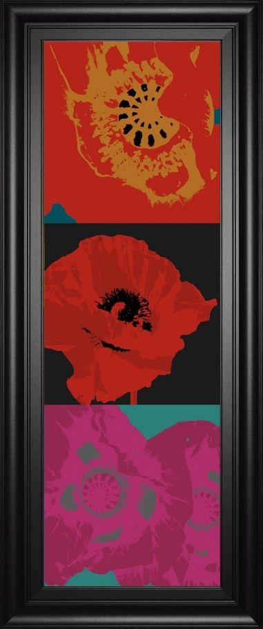 Classy Living Li-Legger, D Pop Poppies 18"W Wall Art-0