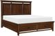 Homelegance® Frazier Park Brown Cherry Queen Platform Bed with Footboard Storage-2