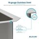 Elkay Lustertone® Classic Lustrous Satin 22" x 19-1/2" x 6-1/2" 5-Hole Single Bowl Drop-In ADA Sink-4