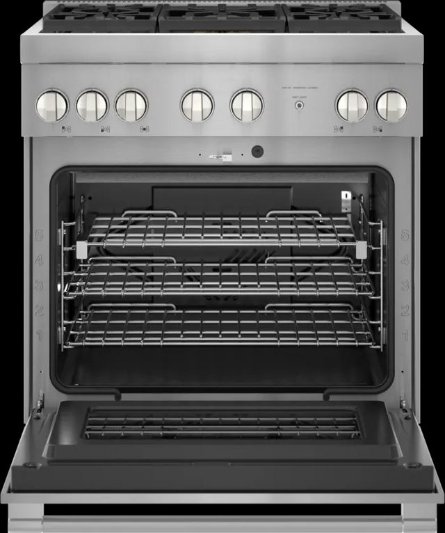 Thermador® Pro Harmony® 30" Stainless Steel Free Freestanding Dual Fuel Natural Gas Range-9