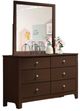 Elements International Sami Espresso Youth Dresser with Mirror-0