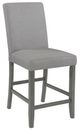 American Wholesale Furniture Seneca Gray Upholstered Counter Stool-0
