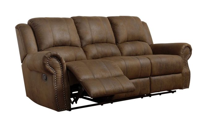Coaster® Sir Rawlinson Buckskin Brown Reclining Sofa-1