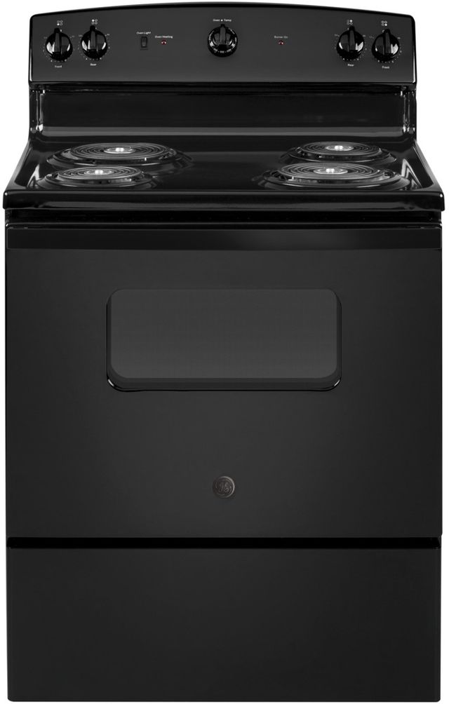 GE® 30" Black Freestanding Electric Range-0