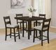 Crown Mark Lester 5-Piece Brown/White Counter Dining Set-1