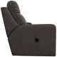 La-Z-Boy® Emmons Pewter Leather Manual Reclining Loveseat with Console-3