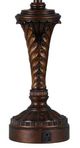 Cal® Lighting & Accessories Antique Walnut Hotel Table Lamp-1