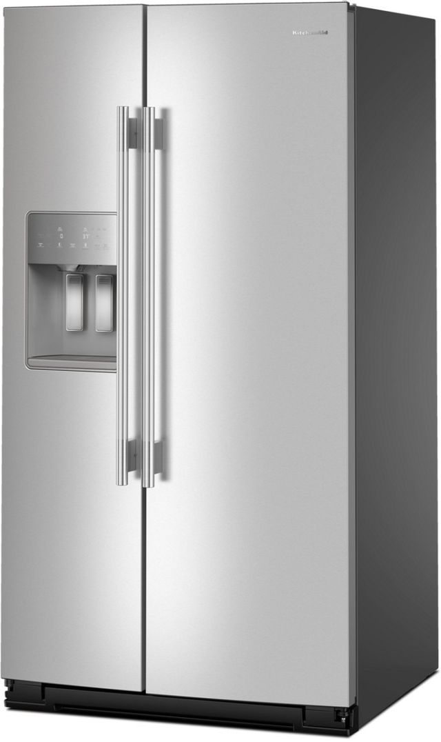KitchenAid® 36" 28.7 Cu. Ft. PrintShield® Stainless Steel Side-by-Side Refrigerator with Panoramic LED Lighting-3