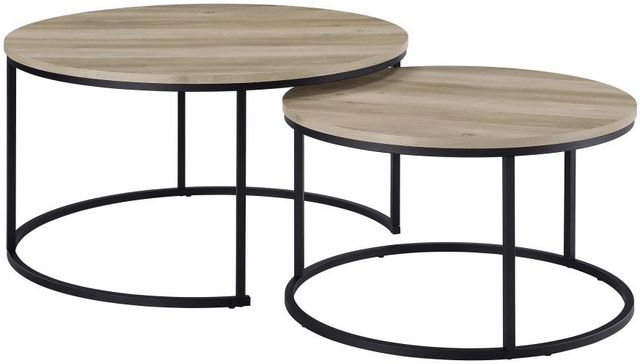 Coaster® Lainey 2-Piece Distressed Pine Nesting Coffee Table-0