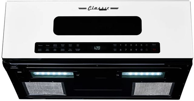 Unique® Appliances Classic Retro 1.2 Cu. Ft. Marshmallow White Over The Range Microwave-3