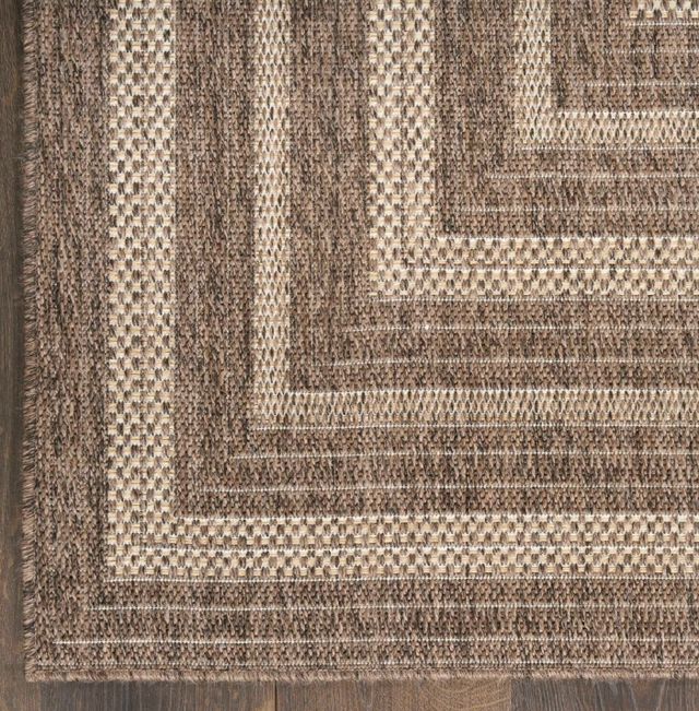 Nourison Home™ Tulum TLM04 Brown 5'x7' Style 3 Area Rug-1