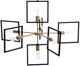 Harp & Finial® Como Black/Gold Chandelier-1