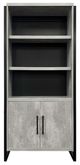 Martin Furniture Mason Concrete 78" Lower Door Bookcase-1