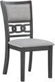 New Classic® Home Furnishings Gia 5-Piece Gray Round Dining Table Set-2
