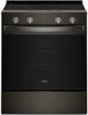 Whirlpool® 30'' Black Stainless Steel Smart Slide-In Electric Range with Air Cooking Technology and Steam Clean-0