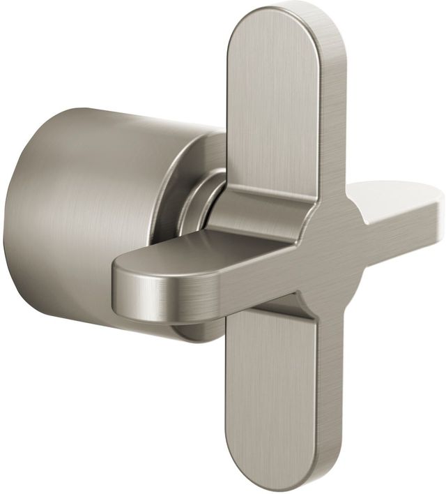 Brizo Odin® Brilliance® Brushed Nickel 3 and 6 Function Diverter Trim Cross Handle Kit-0